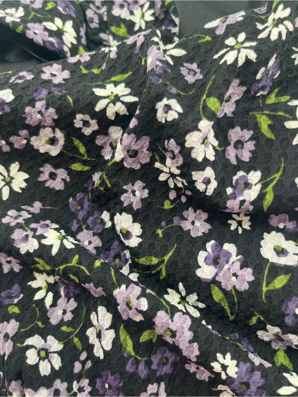 Michael Kors Floral Tiered Halter Dress Medium M Purple Black Ruffle Wedding Gst - Picture 6 of 15